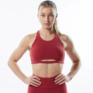 Alphalete - Medium Pulse Surge Bra - Tartan Red